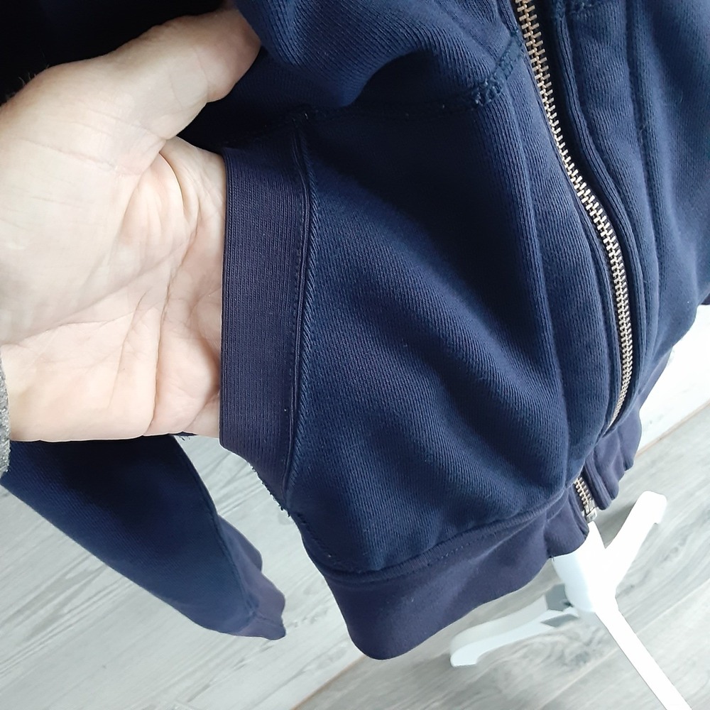 Polo Ralph Lauren Mens Navy Blue Full Zip Fleece Hoodie Red Pony Logo Size L - Picture 11 of 16